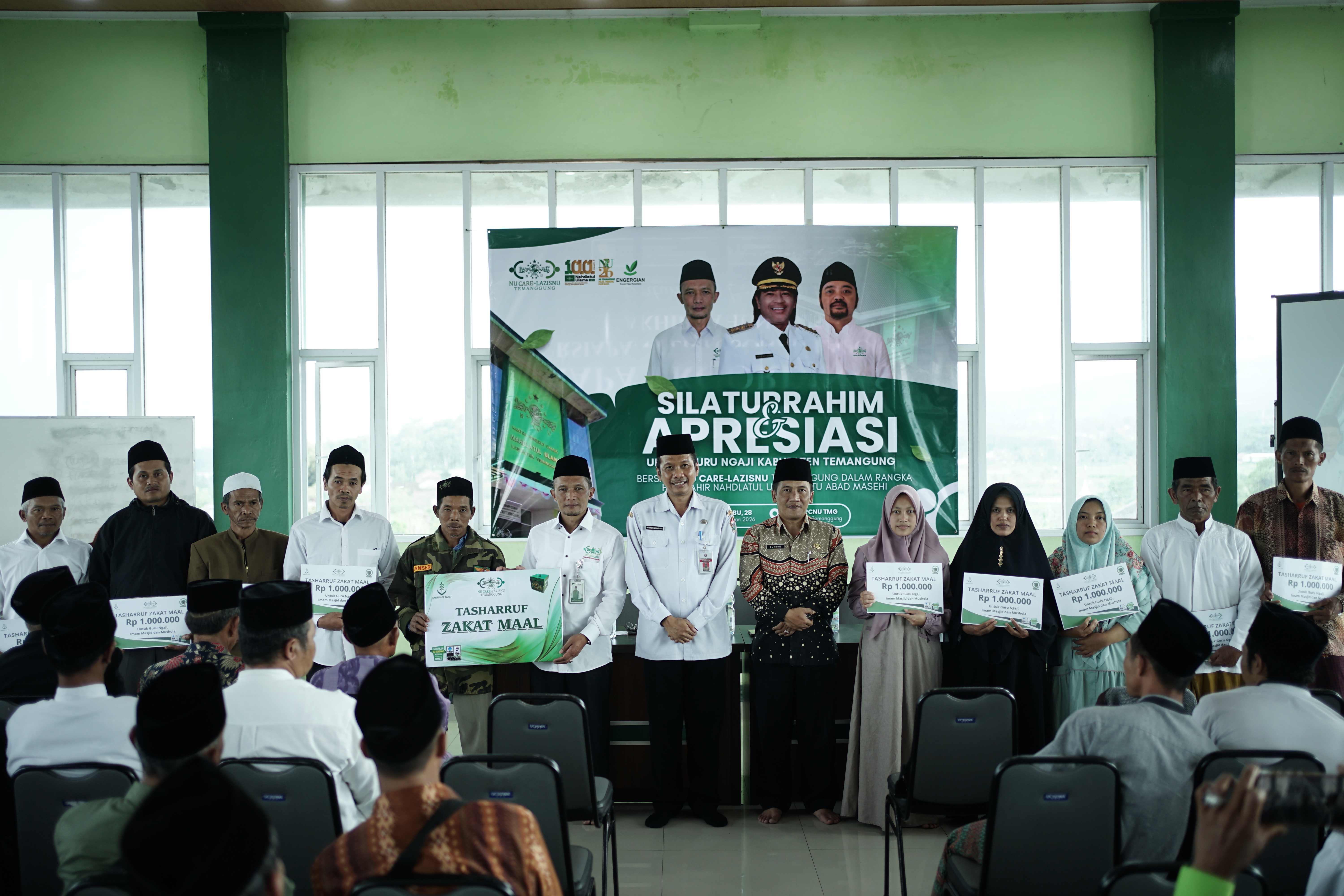PCNU Temanggung Gelar Apresiasi 100 Guru Ngaji dan Imam Masjid, Koin NU Jadi Kekuatan Dahsyat Umat