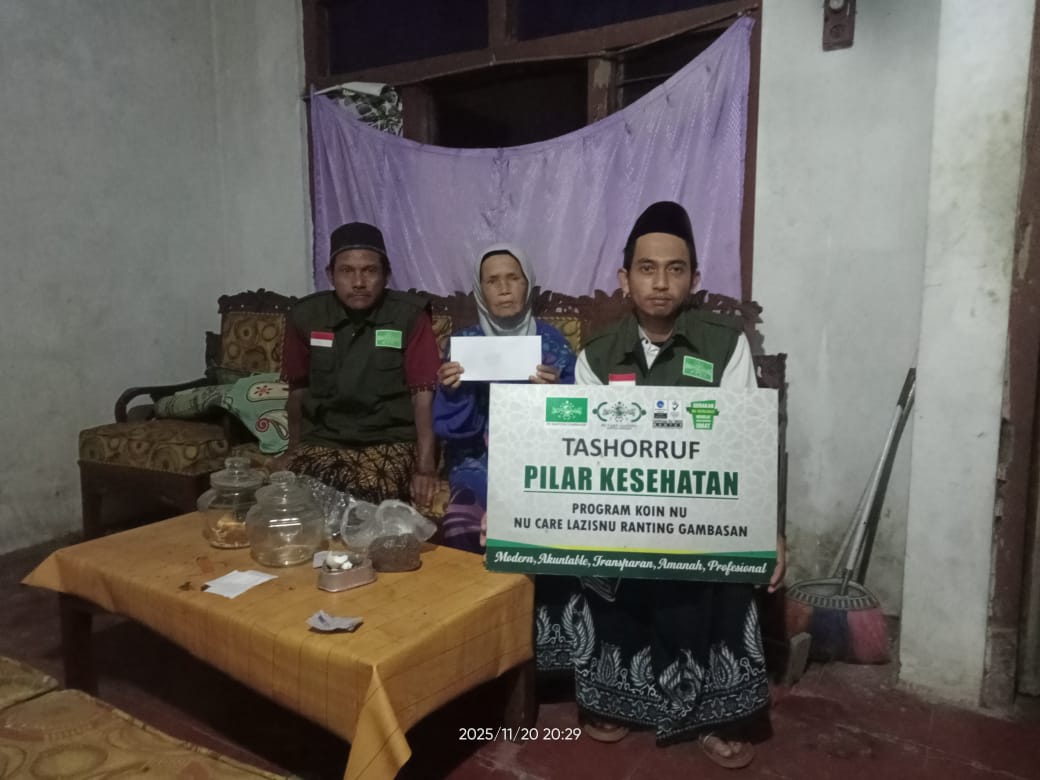 NU Care Sehat: Aksi Kemanusiaan Lazisnu Ranting Gambasan Melalui Penyaluran Bantuan Tasyaruf Program Koin NU